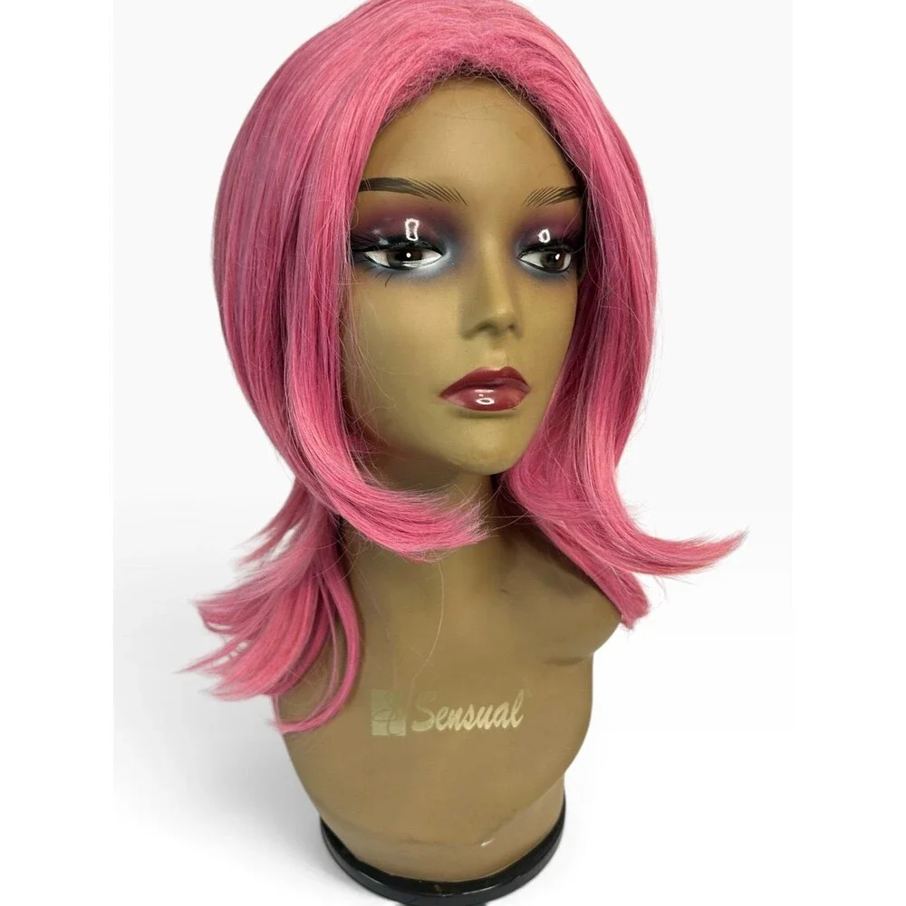 Women’s Pink Shoulder Length Wig